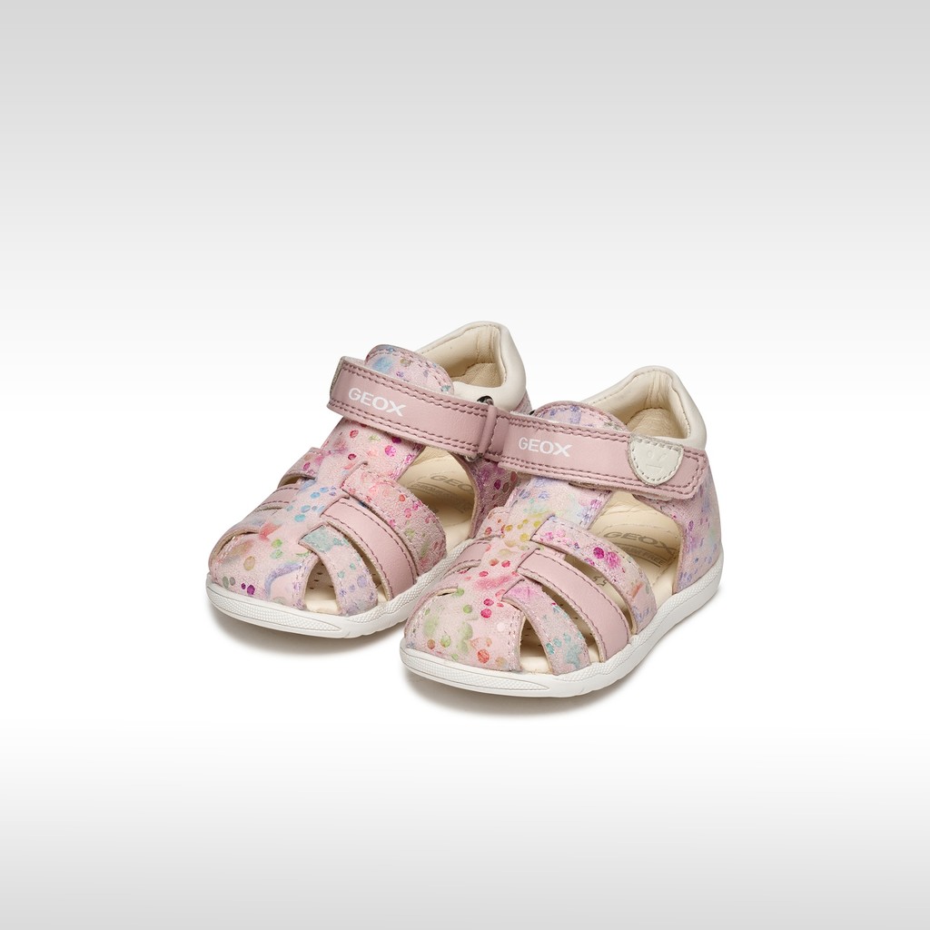 Closed toe sandals SANDAL MACCHIA BABY GIRL Light Rose/Multicolor - image number 1 | GEOX