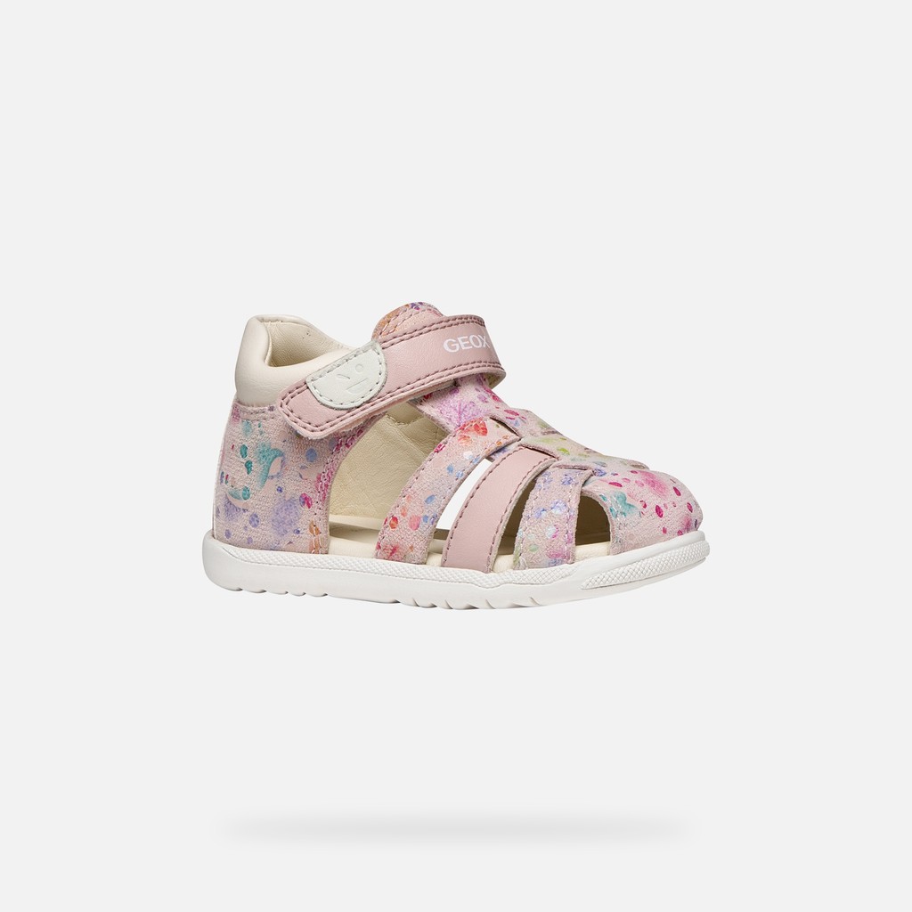 Closed toe sandals SANDAL MACCHIA BABY GIRL Light Rose/Multicolor - image number 2 | GEOX