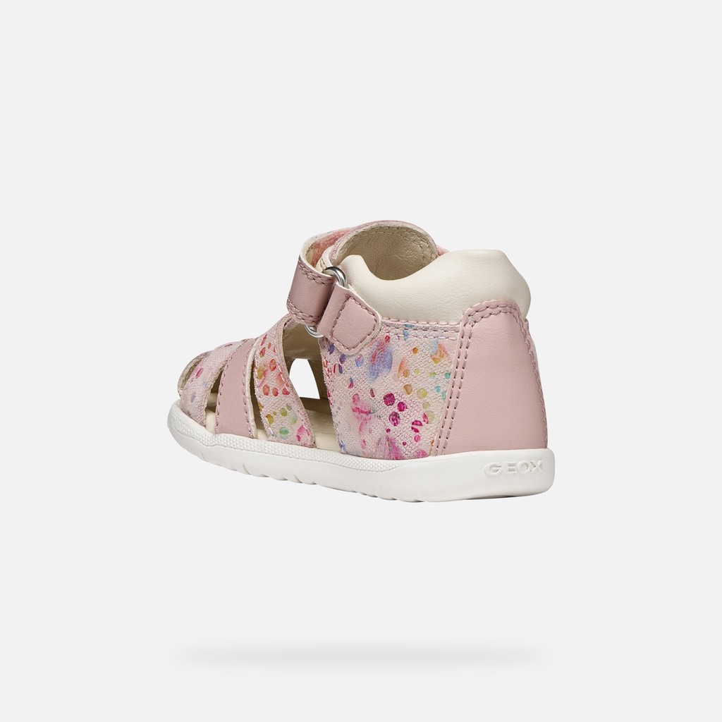 Closed toe sandals SANDAL MACCHIA BABY GIRL Light Rose/Multicolor - image number 3 | GEOX