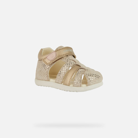 closed toe sandals SANDAL MACCHIA BABY GIRL Beige/Gold - image number 2 | GEOX