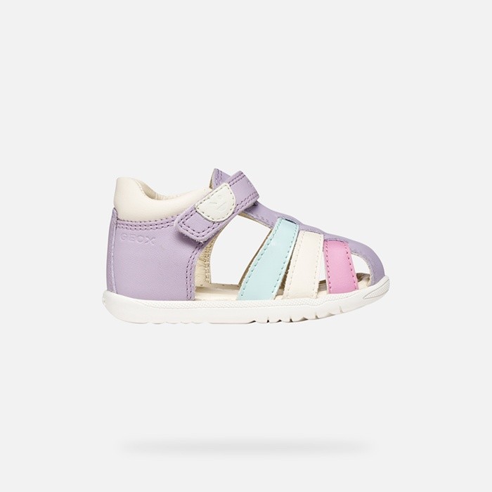 Geschlossene Sandalen SANDAL MACCHIA BABY MÄDCHEN Lila/Blaugrün | GEOX