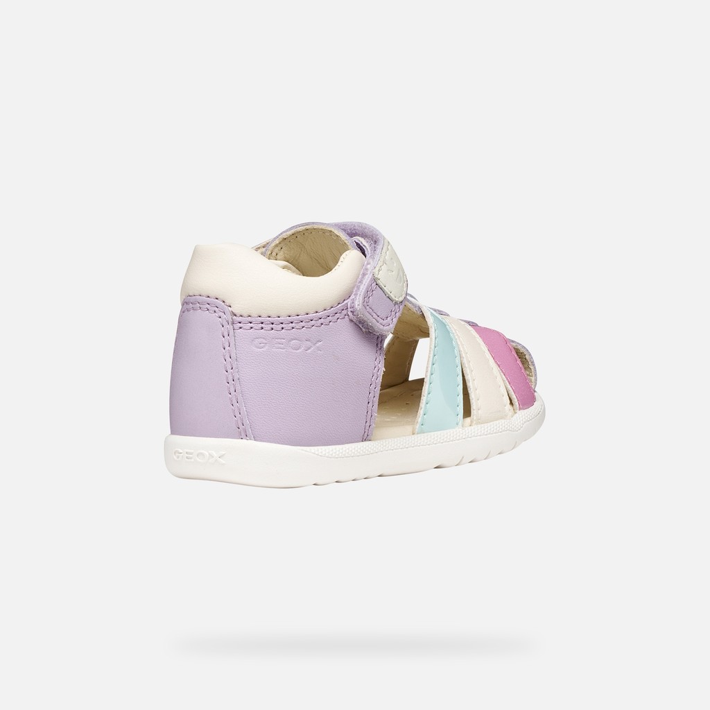 Geschlossene Sandalen SANDAL MACCHIA BABY MÄDCHEN Lila/Blaugrün - image number 4 | GEOX