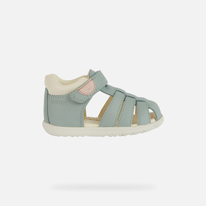 Geschlossene sandalen SANDAL MACCHIA BABY Salbeigrün | GEOX