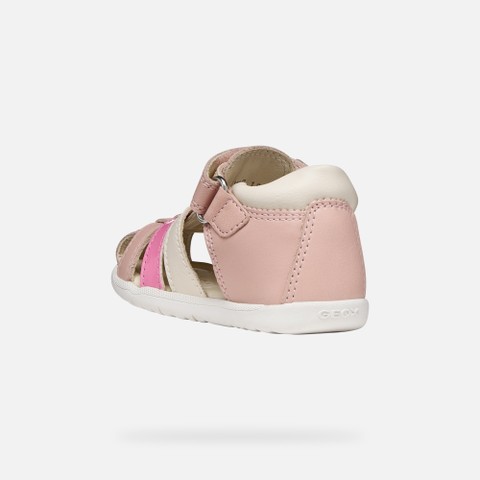 Closed toe sandals SANDAL MACCHIA BABY Light rose/Rose - image number 3 | GEOX