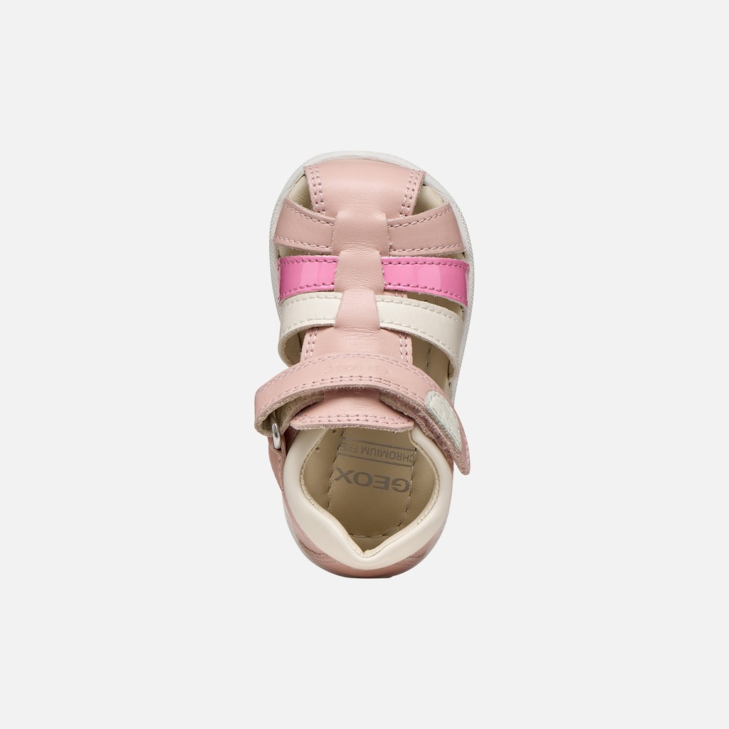 Closed toe sandals SANDAL MACCHIA BABY Light rose/Rose - image number 6 | GEOX