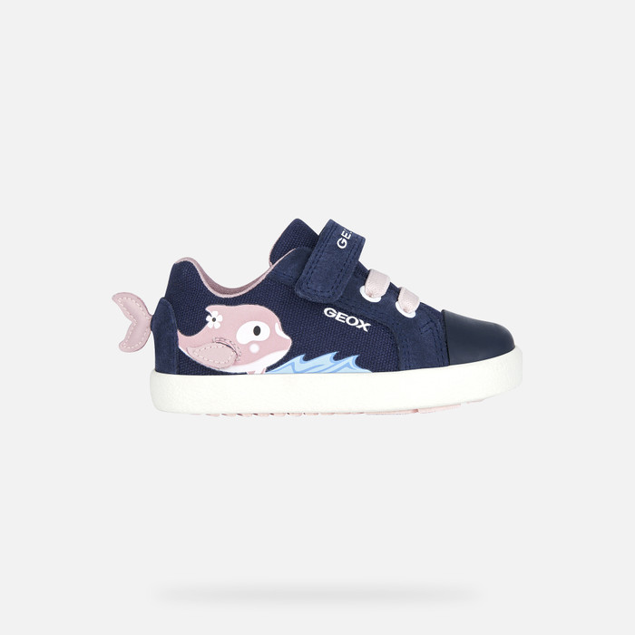KILWI: Navy Low Sneakers for Baby Girl | Geox ® SS23