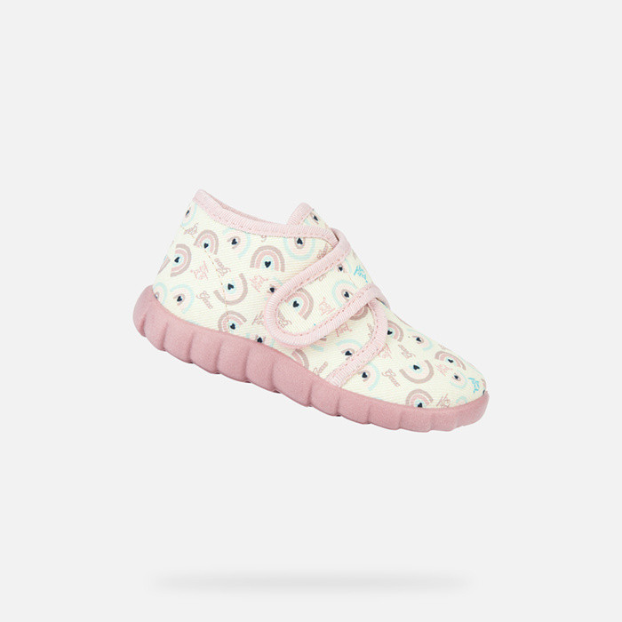 Velcro shoes ZYZIE BABY Light ivory/Light pink | GEOX