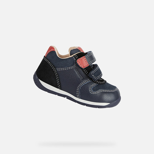 FIRST STEPS BABY EACH BABY BOY - NAVY/RED