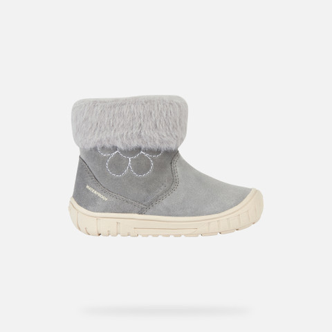 waterproof boots OMAR TODDLER GIRL Grey - image number 1 | GEOX