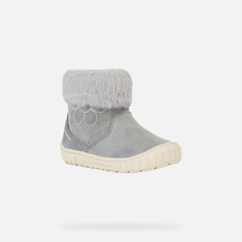 waterproof boots OMAR TODDLER GIRL Grey - image number 2 | GEOX