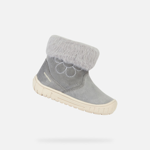 waterproof boots OMAR TODDLER GIRL Grey - image number 0 | GEOX