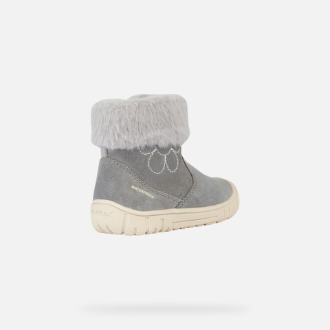 waterproof boots OMAR TODDLER GIRL Grey - image number 4 | GEOX