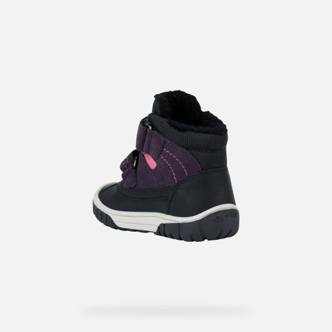 waterproof boots OMAR BABY Black/Violet - image number 3 | GEOX