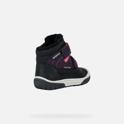 waterproof boots OMAR BABY Black/Violet - image number 4 | GEOX