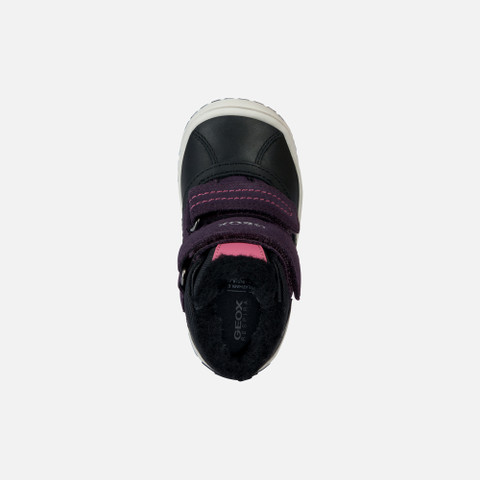 waterproof boots OMAR BABY Black/Violet - image number 5 | GEOX