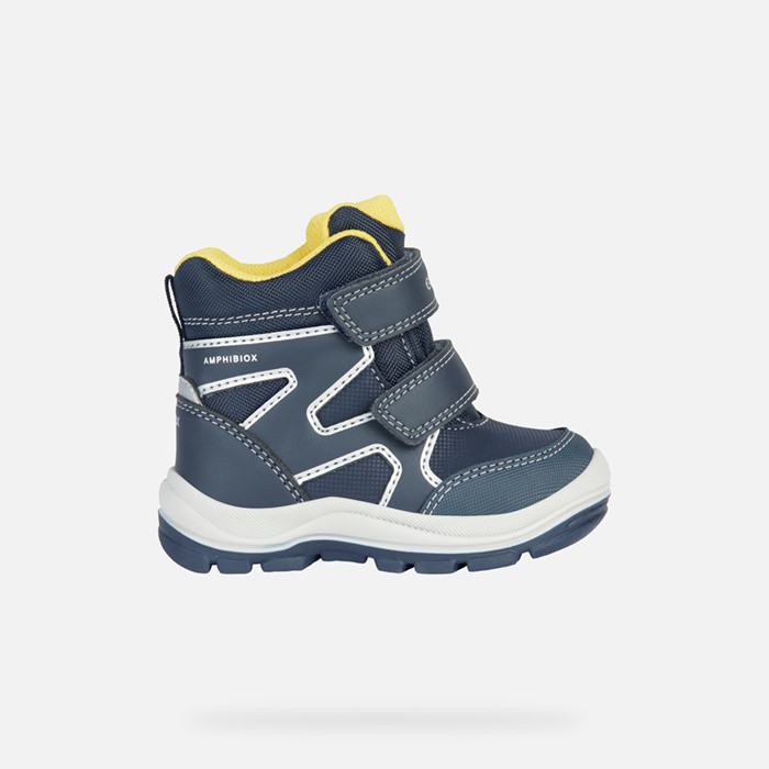 Waterproof shoes FLANFIL ABX TODDLER BOY Navy/Yellow | GEOX