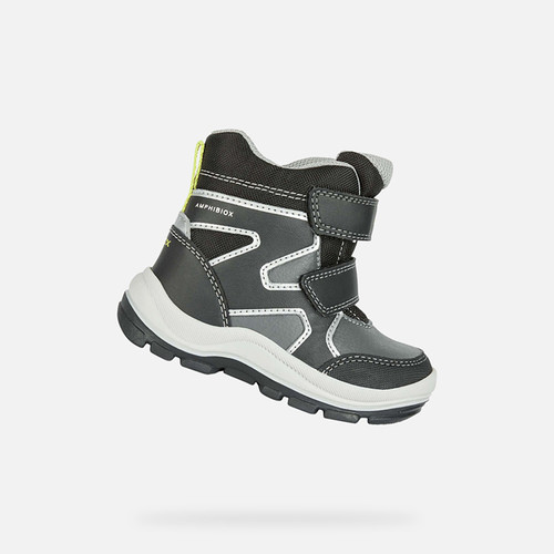 MID-CALF BOOTS BABY FLANFIL ABX TODDLER - BLACK/GREY