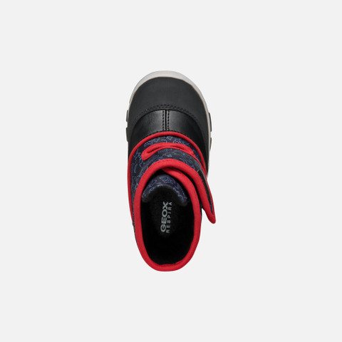 waterproof boots FLANFIL ABX BABY Black/Red - image number 5 | GEOX