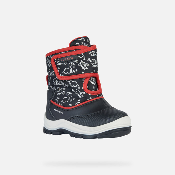 Geox® FLANFIL B ABX: Waterproof Boots Black Baby | Geox® FW