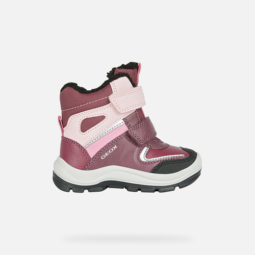 Waterproof shoes FLANFIL ABX TODDLER GIRL Burgundy/Pink | GEOX