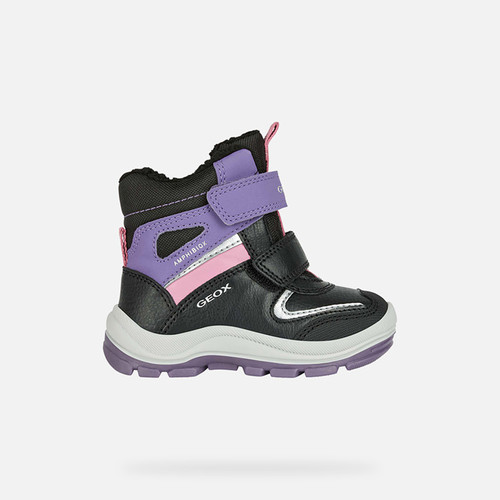 Waterproof shoes FLANFIL ABX TODDLER GIRL Black/Violet | GEOX