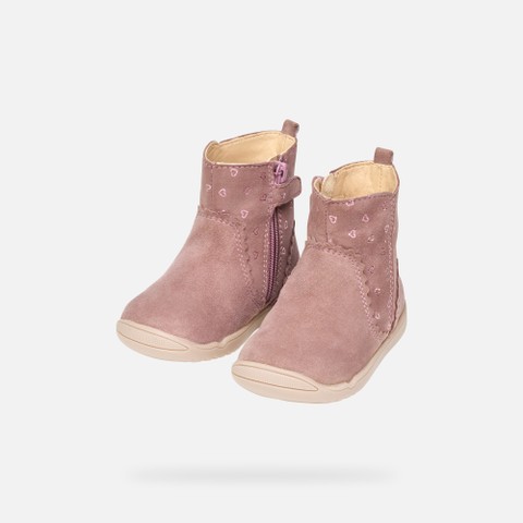 Mid calf boots MACCHIA BABY GIRL Dark Rose - image number 7 | GEOX