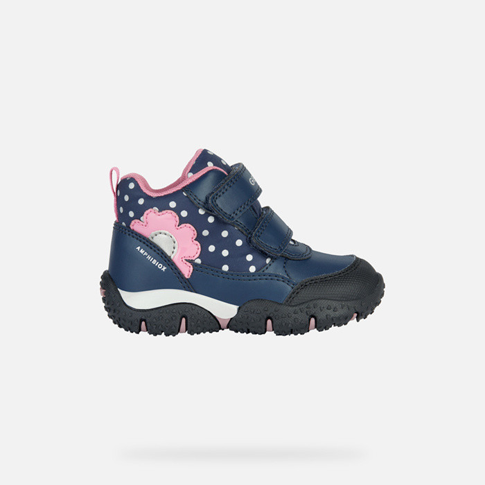 Waterproof shoes BALTIC ABX TODDLER GIRL Navy/Fuchsia | GEOX