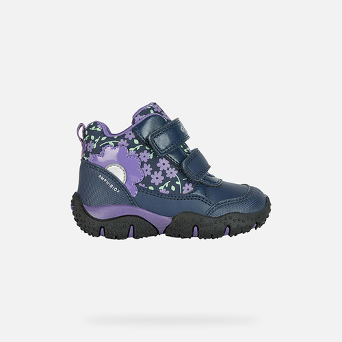 Waterproof shoes BALTIC ABX TODDLER GIRL Navy/Purple | GEOX