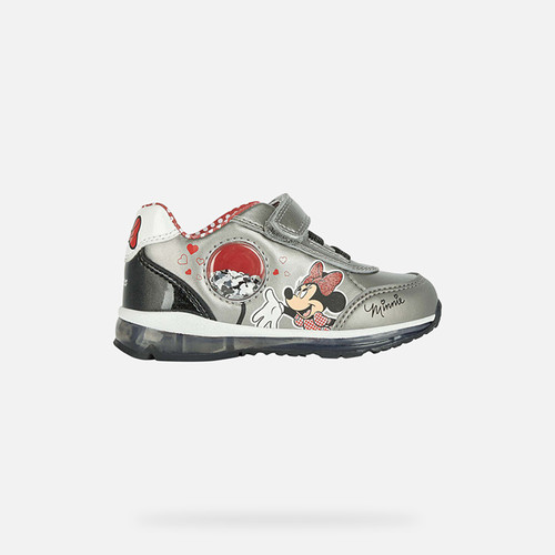 Low top sneakers TODO BABY Silver/Red | GEOX