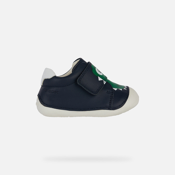 Sneakers with straps TUTIM BABY Navy | GEOX