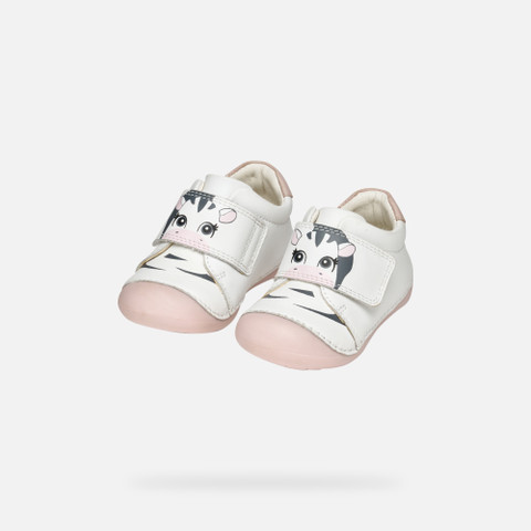 velcro shoes TUTIM BABY White/Rose - image number 7 | GEOX