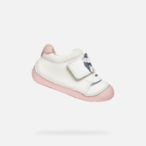 velcro shoes TUTIM BABY White/Rose - image number 0 | GEOX