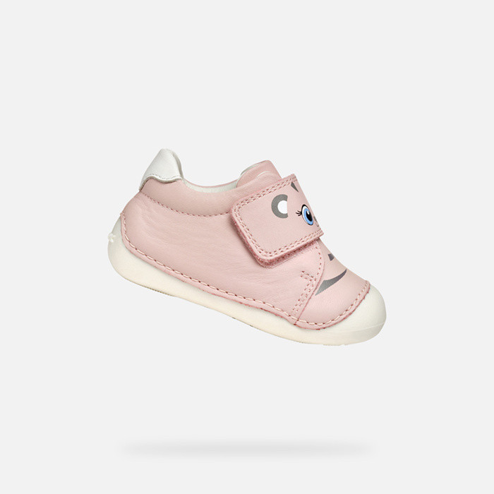 Velcro shoes TUTIM BABY Rose/White | GEOX