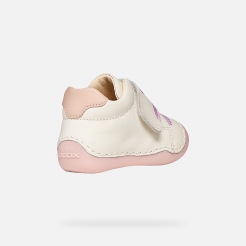 Chaussures &agrave; scratch TUTIM B&Eacute;B&Eacute; Blanc/Beige - image number 4 | GEOX