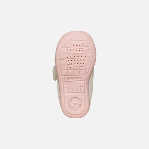 Chaussures &agrave; scratch TUTIM B&Eacute;B&Eacute; Blanc/Beige - image number 6 | GEOX