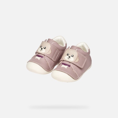 Chaussures à scratch TUTIM BÉBÉ Rose - image number 7 | GEOX