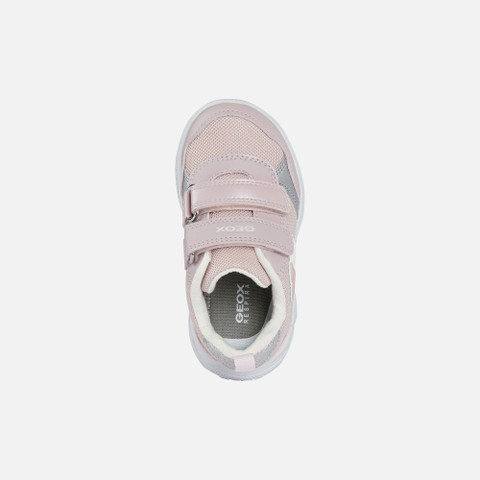 Geox® SPRINTYE: Baby Girl's Pink Velcro Shoes