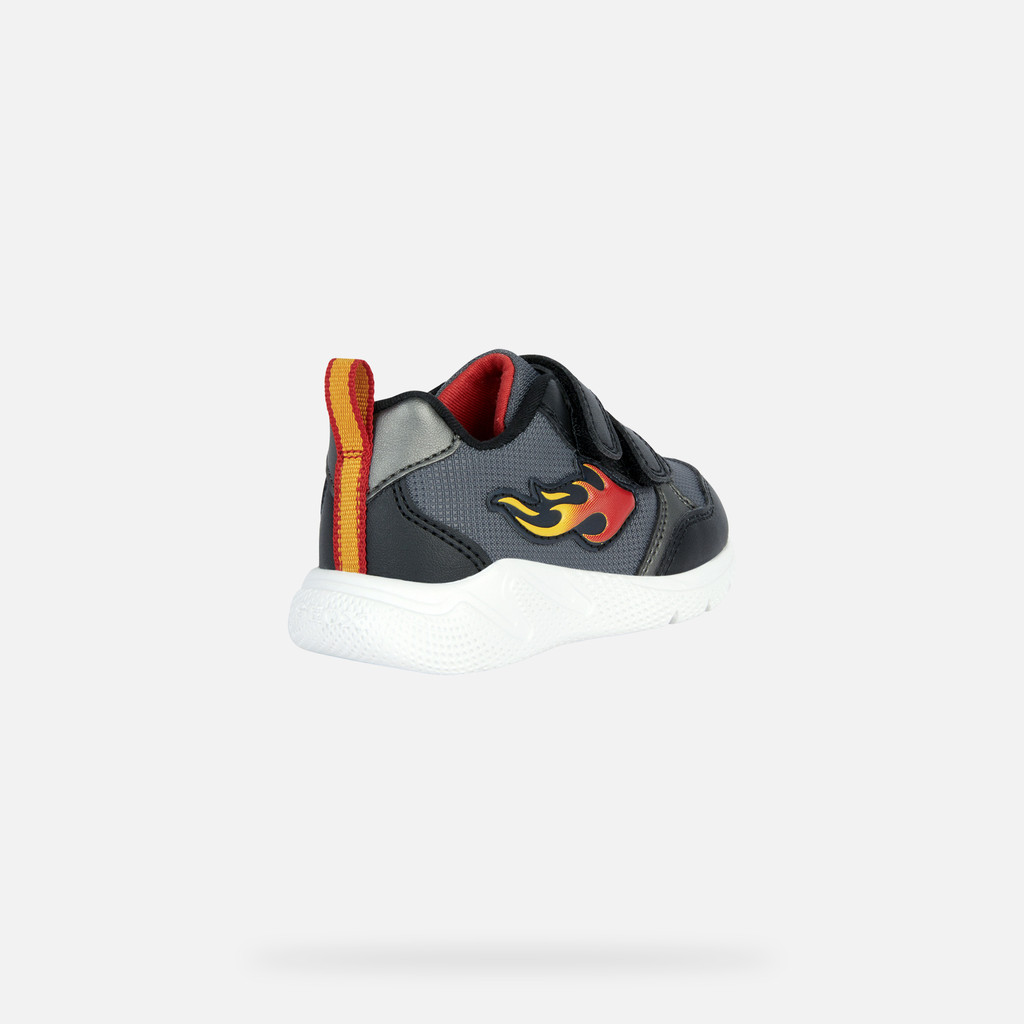 velcro shoes SPRINTYE TODDLER BOY Black/Red - image number 4 | GEOX