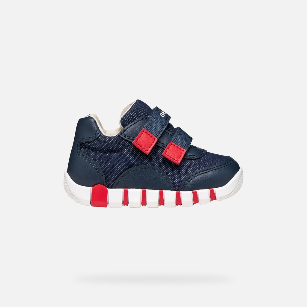 Iupidoo Bébé Bleu Marine/rouge