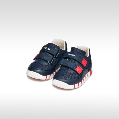 Velcro shoes IUPIDOO BABY BOY Navy/Red - image number 1 | GEOX