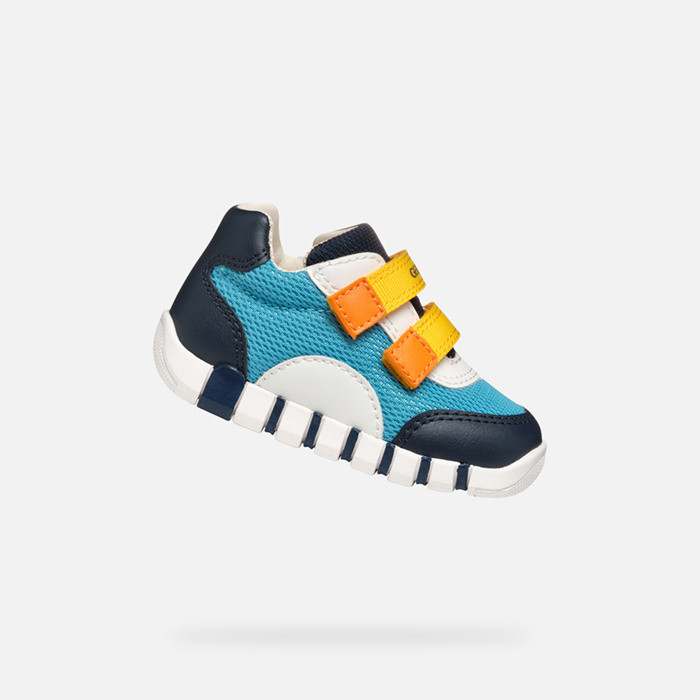 Sneakers à scratch IUPIDOO BÉBÉ Bleu/Bleu marine | GEOX