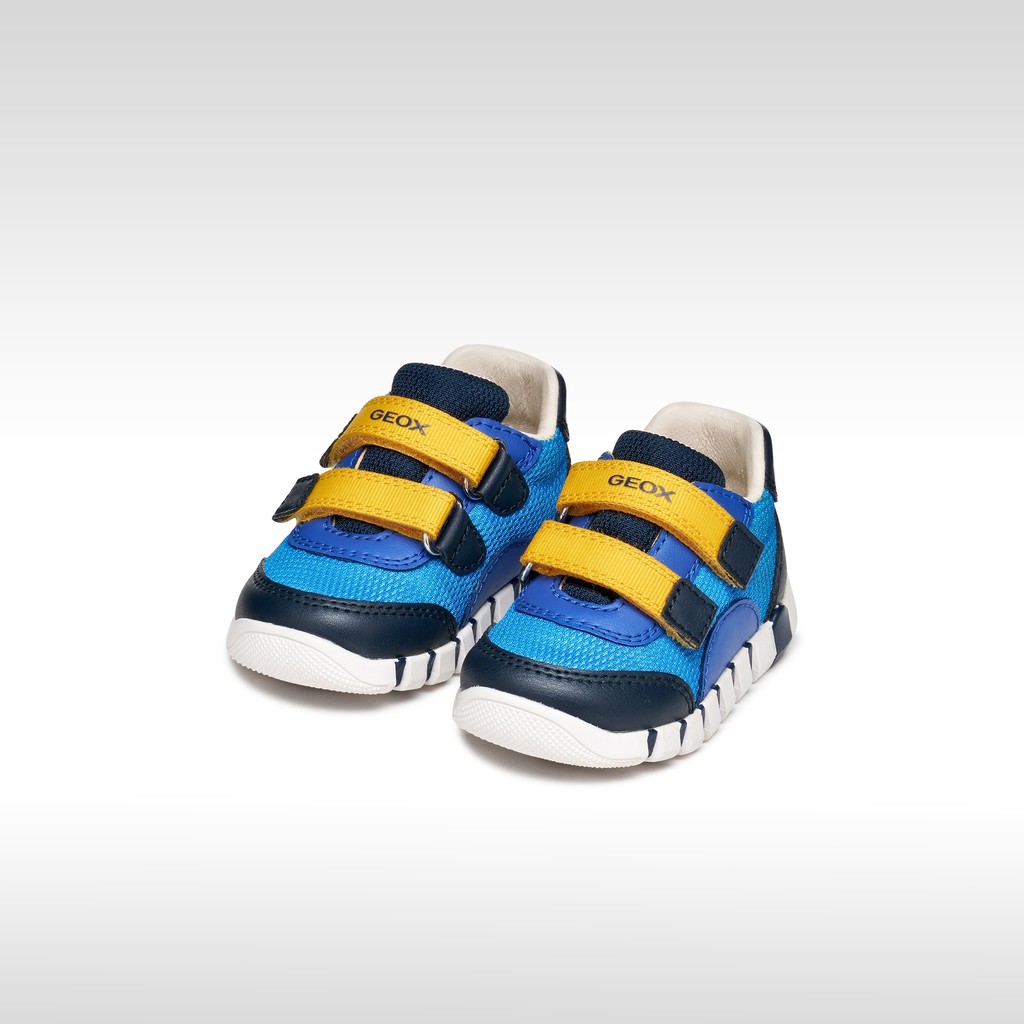 Schuhe mit Klettverschluss IUPIDOO BABY Azurblau/Marineblau - image number 1 | GEOX