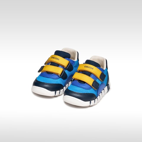 Schuhe mit Klettverschluss IUPIDOO BABY Azurblau/Marineblau - image number 1 | GEOX