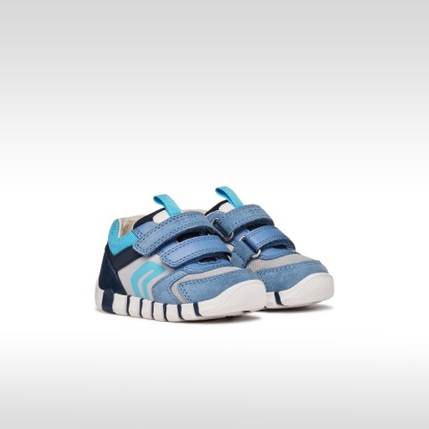 Velcro shoes IUPIDOO BABY BOY Dark Sky/Light grey - image number 1 | GEOX