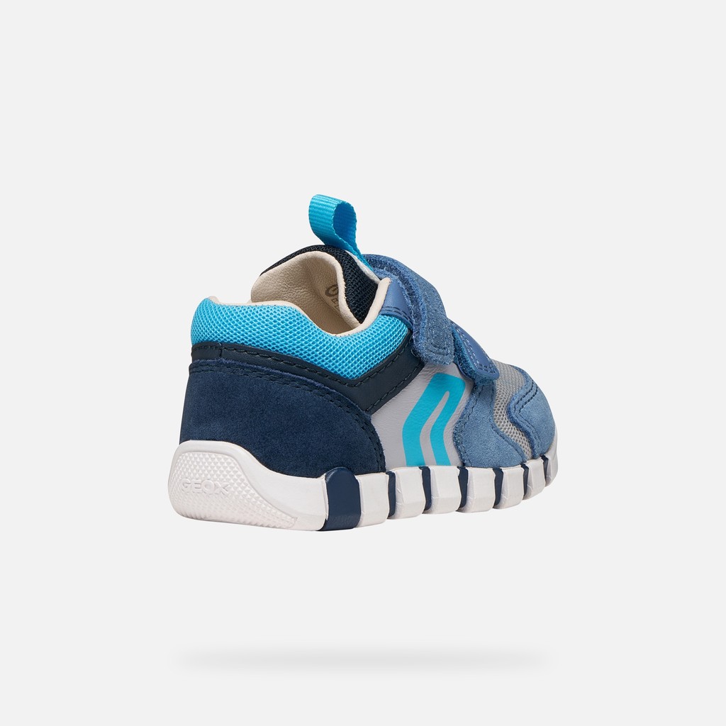 Velcro shoes IUPIDOO BABY BOY Dark Sky/Light grey - image number 4 | GEOX