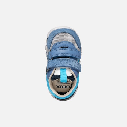 Velcro shoes IUPIDOO BABY BOY Dark Sky/Light grey - image number 5 | GEOX