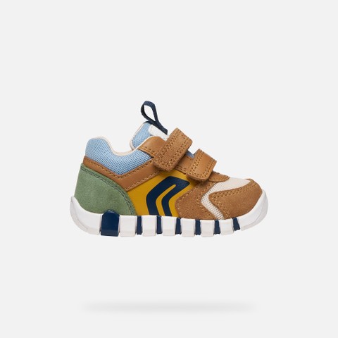 Velcro shoes IUPIDOO BABY BOY Caramel/Ochre - image number 1 | GEOX