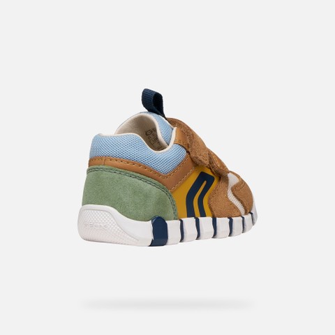 Velcro shoes IUPIDOO BABY BOY Caramel/Ochre - image number 4 | GEOX
