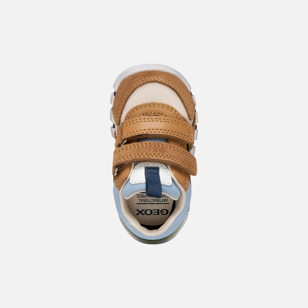 Velcro shoes IUPIDOO BABY BOY Caramel/Ochre - image number 5 | GEOX