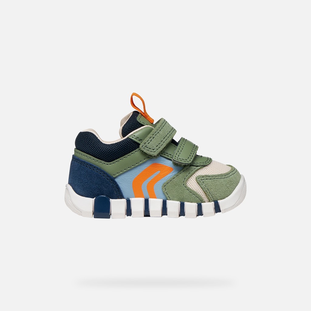 Iupidoo Bébé Vert Olive/bleu Marine